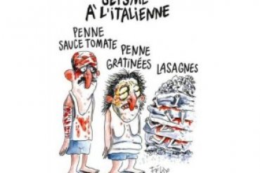 Charlie Hebdo посмеялся над землетрясением в Италии