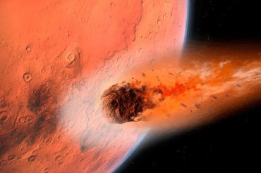 У Марсу летит гигантский астероид, который его полностью разрушит в случае столкновения