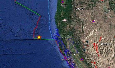 У берегов Калифорнии произошли два землетрясения подряд