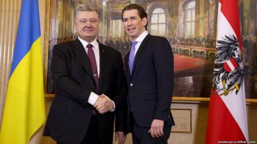Канцлер Австрии осудил российскую агрессию на востоке Украины