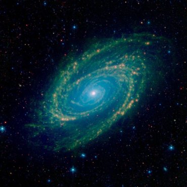 НАСА показало новую инфракрасную фотографию галактики M81