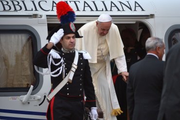 Папы Римский прибыл на родину святого Франциска
