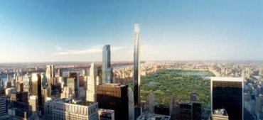 В Нью-Йорке построят сверхузкий 411-метровый небоскреб шириной всего 13 метров