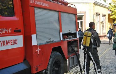 В Мукачево – пожар в главном управлении милиции