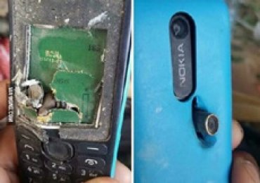 Телефон Nokia «словил» пулю и спас жизнь