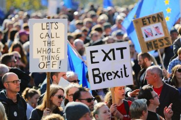 На митинге в Лондоне требовали провести второй референдум о выходе из ЕС
