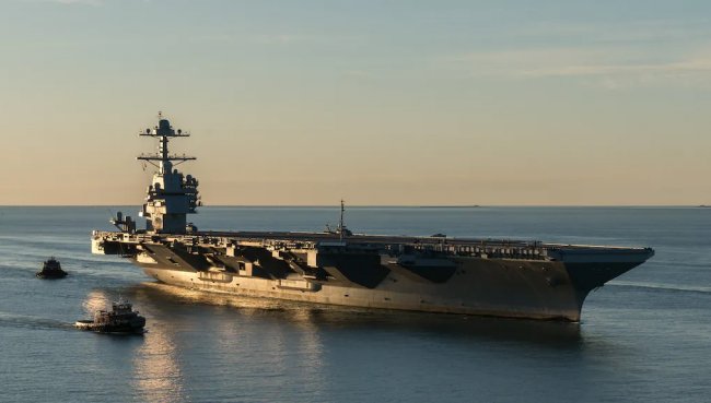 До Європи прямує ударна група ВМС США на чолі з новітнім авіаносцем USS Gerald Ford