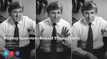 Удивительное интервью с Трампом в «Плейбое» 1990 года