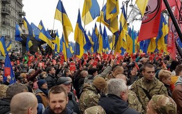 В Киеве сторонники Саакашвили устроили митинг, требуя выборов в Раду