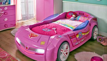 Кровать-машина для девочки: особенности выбора