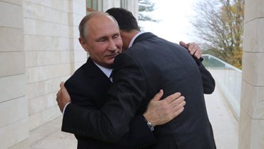США шокированы объятиями Асада и Путина