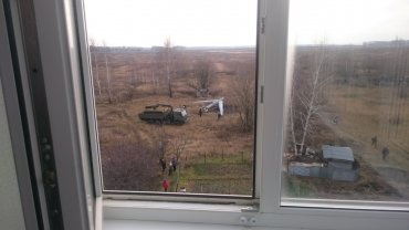 В Рязанской области возле жилых домов упал военный беспилотник