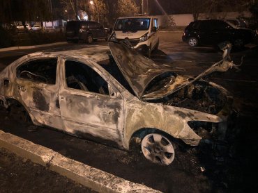 Неизвестный сжег ночью автомобиль главы Одесской таможни