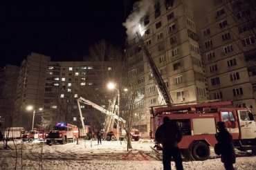 В Харькове горел 16-этажный дом. Люди выпрыгивали из окон