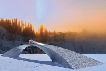 Самый длинный в мире ледяной мост построят по чертежам да Винчи