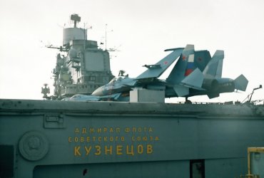 Уже второй истребитель упал с «Адмирала Кузнецова» в море