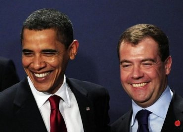 Медведев пожелал Обаме покоиться с миром