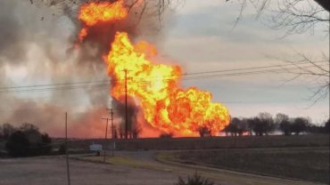 В США трактористы случайно взорвали газопровод