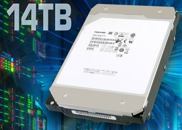 Toshiba анонсировала 14-терабайтный жесткий диск с перпендикулярной магнитной записью