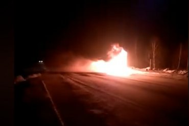Под Ковелем сгорел автобус, ехавший из Киева в Варшаву