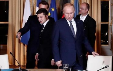 Встречу Зеленского и Путина прервал Макрон