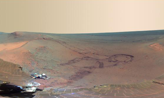 Снимок Марса, сделанный марсоходом Opportunity.