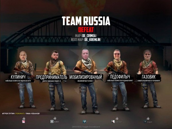 Team Russia Defeat (Поразка збірної Росії)