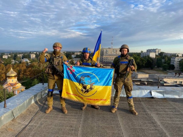 Український прапор над Куп'янськом