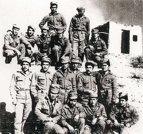 Группа бойцов мусульманского батальона.