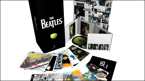 Коробки со всем переизданным наследием Beatles