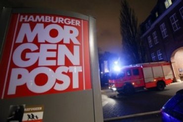 В Гамбурге подожгли офис газеты, перепечатавшей карикатуры из Charlie Hebdo