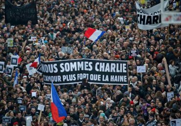 На Марш мира во Франции вышло почти 4 млн. человек