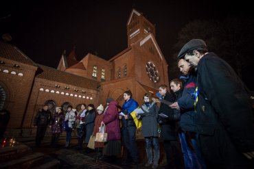 В Минске во время молитвы за Украину задержали девять человек