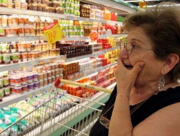 Увеличение цен на продукты в России