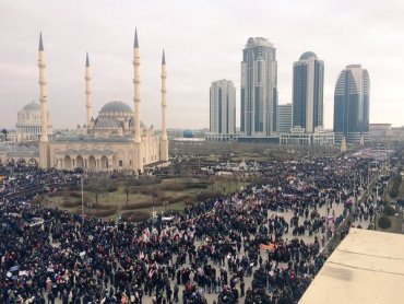 На митинг в поддержку Кадырова пришло миллион человек, – МВД