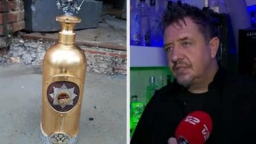 Украденную бутылку водки за 1,1 млн евро нашли пустой на стройплощадке