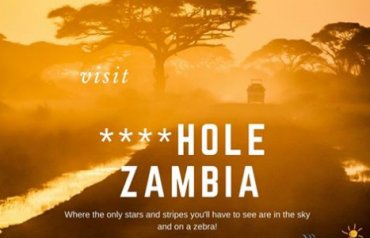 Замбия призвала туристов посетить «сраную дыру»