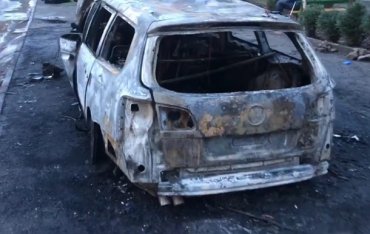 В Запорожье сожгли авто известного активиста