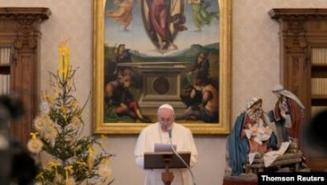 Папа Франциск выступил со своей традиционной молитвой Ангел Господень