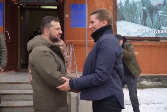 Зеленский приехал на Николаевщину и встретился там с премьером Дании