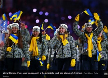 Форма украинских олимпийцев в Сочи попала в список худших