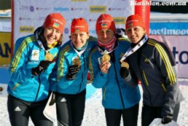 Украинки выиграли «золото» на чемпионате Европы по биатлону