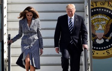 Мелания Трамп отказалась делать общее фото с мужем