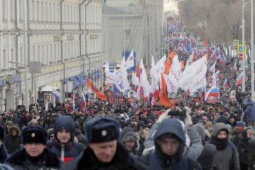 В России прошли марши памяти Немцова – есть задержанные
