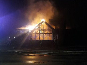 В Ровно сгорел ресторан
