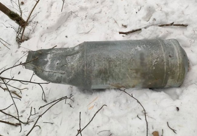 На месте крушения беспилотника под Калугой нашли советскую авиабомбу