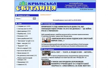 В Крыму перестала выходить последняя украиноязычная газета