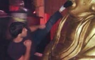 Борца из Дагестана, оскорбившего статую Будды, пожизненно отстранили от спорта
