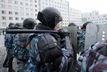 Под Москвой силовики провели учения по разгону массовых протестов