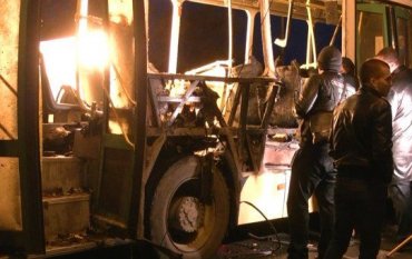 В Ереване взорвался автобус с людьми